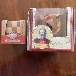 Great minds globe puzzle and Applan  Way true genius puzzle